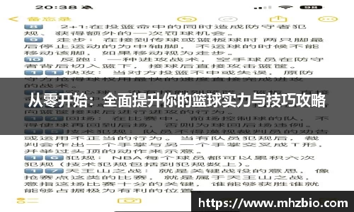 从零开始：全面提升你的篮球实力与技巧攻略